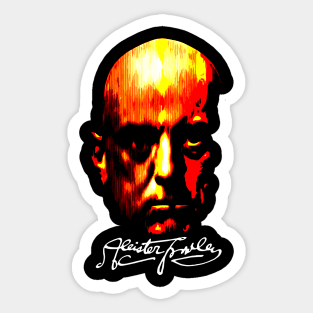 Aleister Crowley Signature Sticker